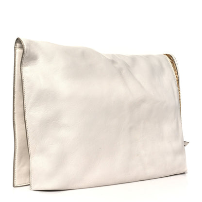 Tom Ford Ramskin Large Alix Padlock Zip Shoulder Bag White 4 of 11