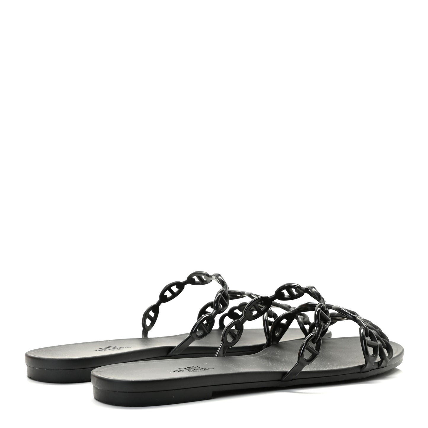 Rubber Chaine d'Ancre Rivage Sandals 39 Black