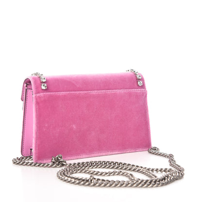 Gucci Velvet Crystal Super Mini Dionysus Shoulder Bag Malva 3 of 7