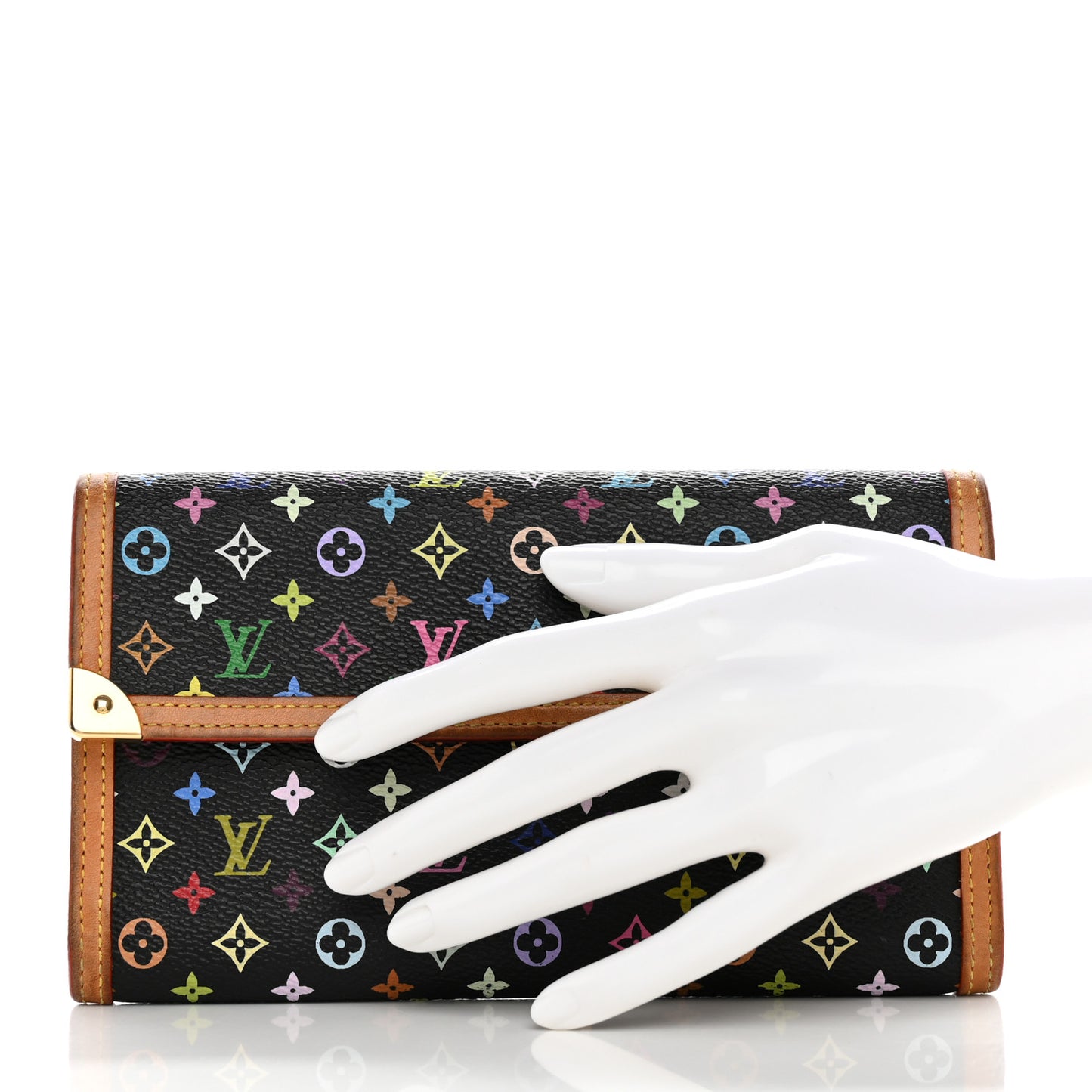 Monogram Multicolor Porte Tresor International Wallet Black
