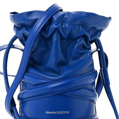 Alexander McQueen Calfskin The Soft Curve Drawstring Bag Blue 8 of 10