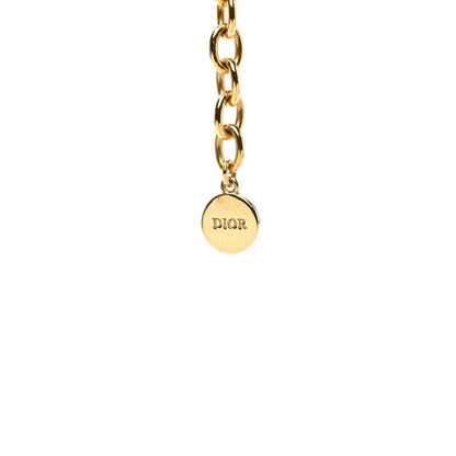 Christian Dior Metal Danseuse Etoile Chain Choker Necklace Gold 3 of 4