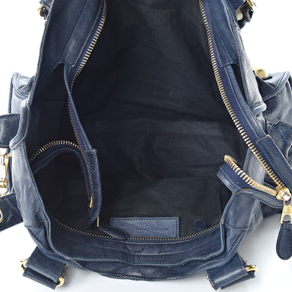 Balenciaga Chevre Giant 21 Gold Hardware Part Time Marine 5 of 35