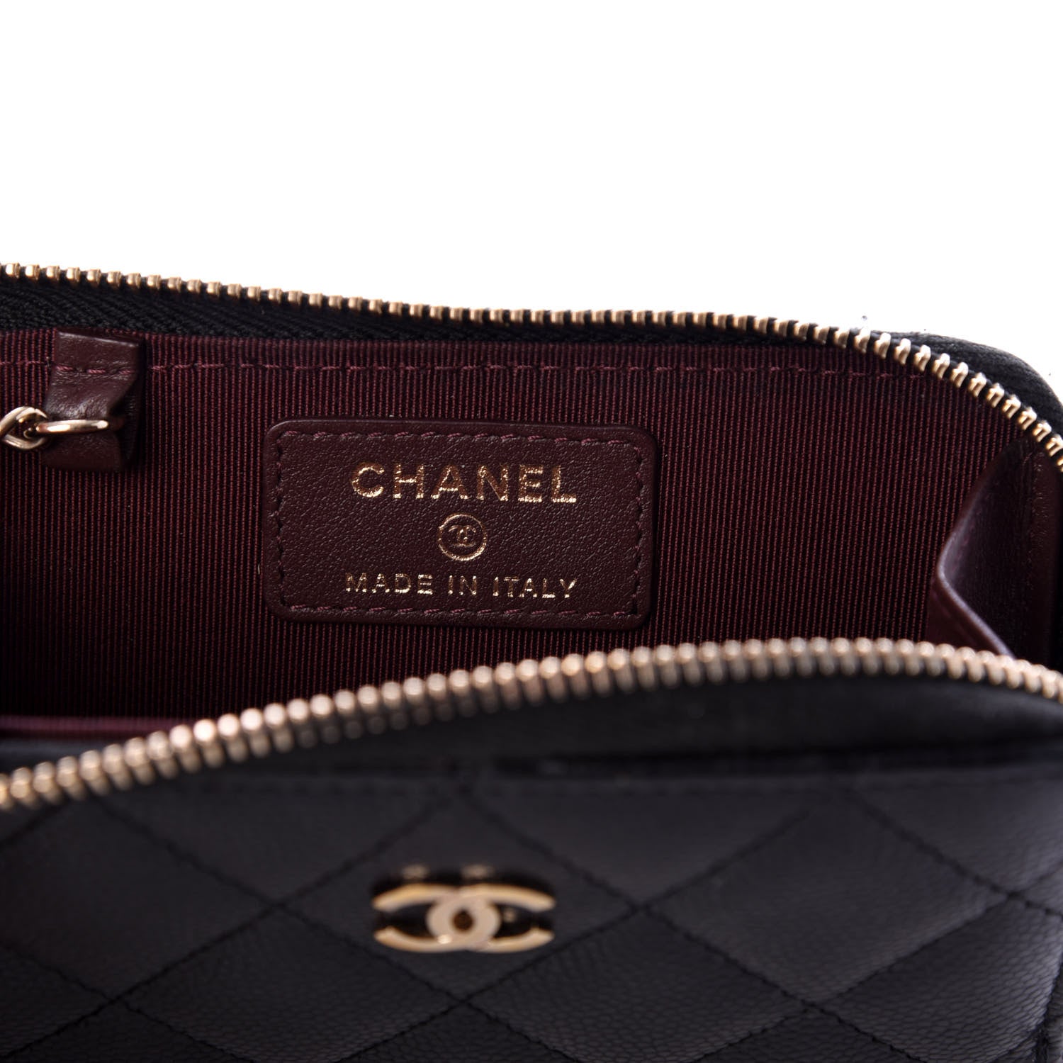 Chanel Caviar Quilted Key Holder Case Black 7 of 9