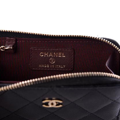 Chanel Caviar Quilted Key Holder Case Black 7 of 9