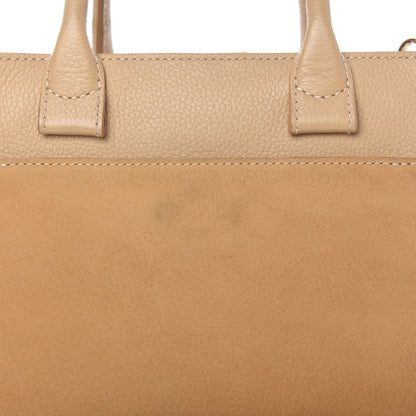 Chanel Nubuck Grained Calfskin Mini Neo Executive Shopper Tote Beige 11 of 11