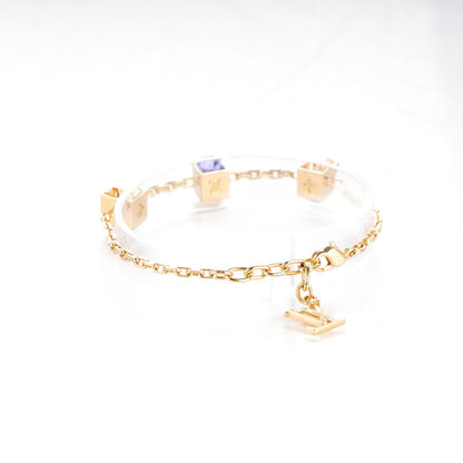 Louis Vuitton Swarovski Gamble Bracelet Azur Gold 3 of 5