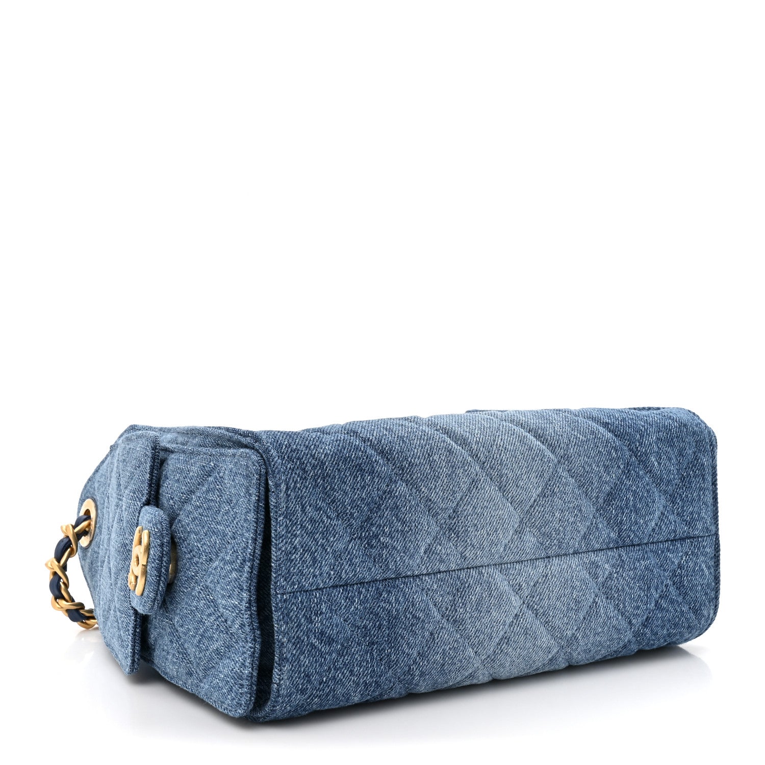 Chanel Washed Denim Quilted Mini Chanel 25 Handbag Blue 1809723