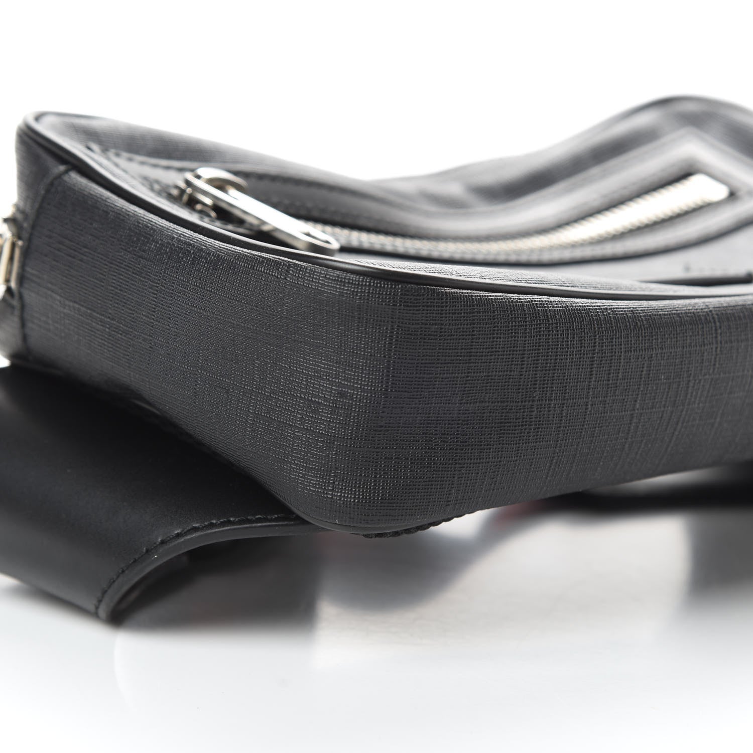 Gucci Soft GG Supreme Monogram Web Belt Bag Black Grey 9 of 12