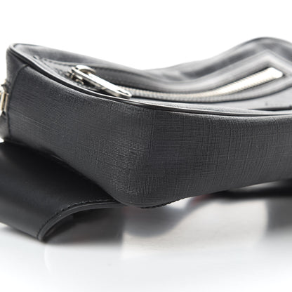 Gucci Soft GG Supreme Monogram Web Belt Bag Black Grey 9 of 12