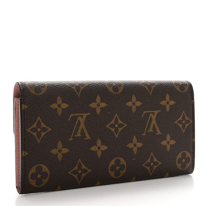 Louis Vuitton Monogram Emilie Wallet Rose Ballerine 3 of 10
