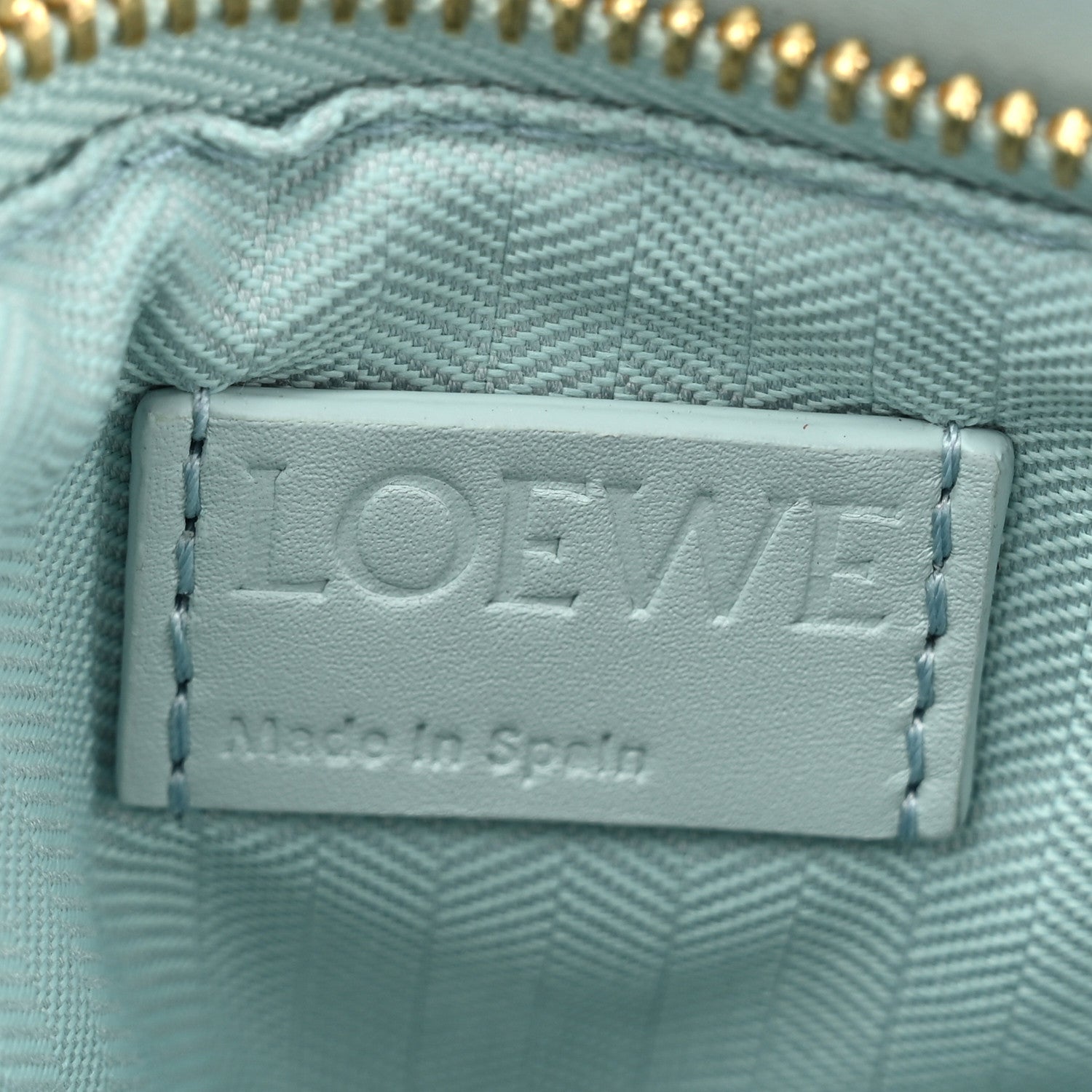 Loewe Calfskin Small Puzzle Bag Aquamarine 6 of 11