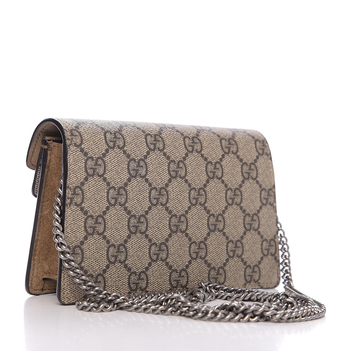 GG Supreme Monogram Super Mini Dionysus Shoulder Bag Taupe