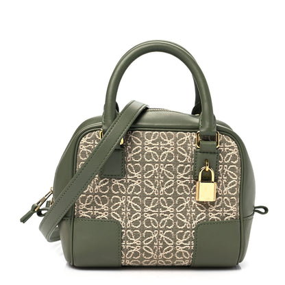 Loewe Jacquard Anagram Calfskin Amazona 16 Avocado Green 1 of 8