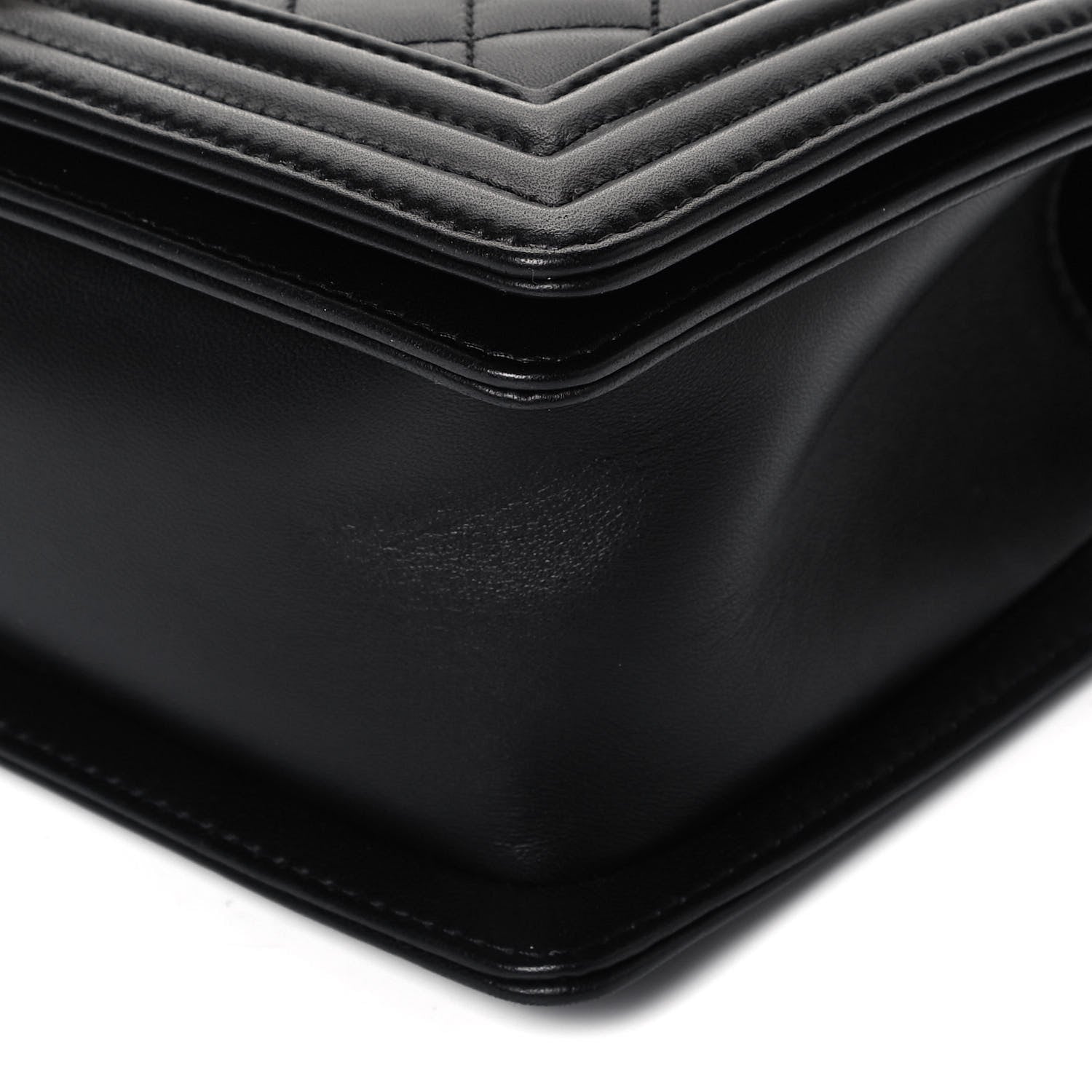 Chanel Lambskin Quilted Medium Boy Flap Black 9 of 10