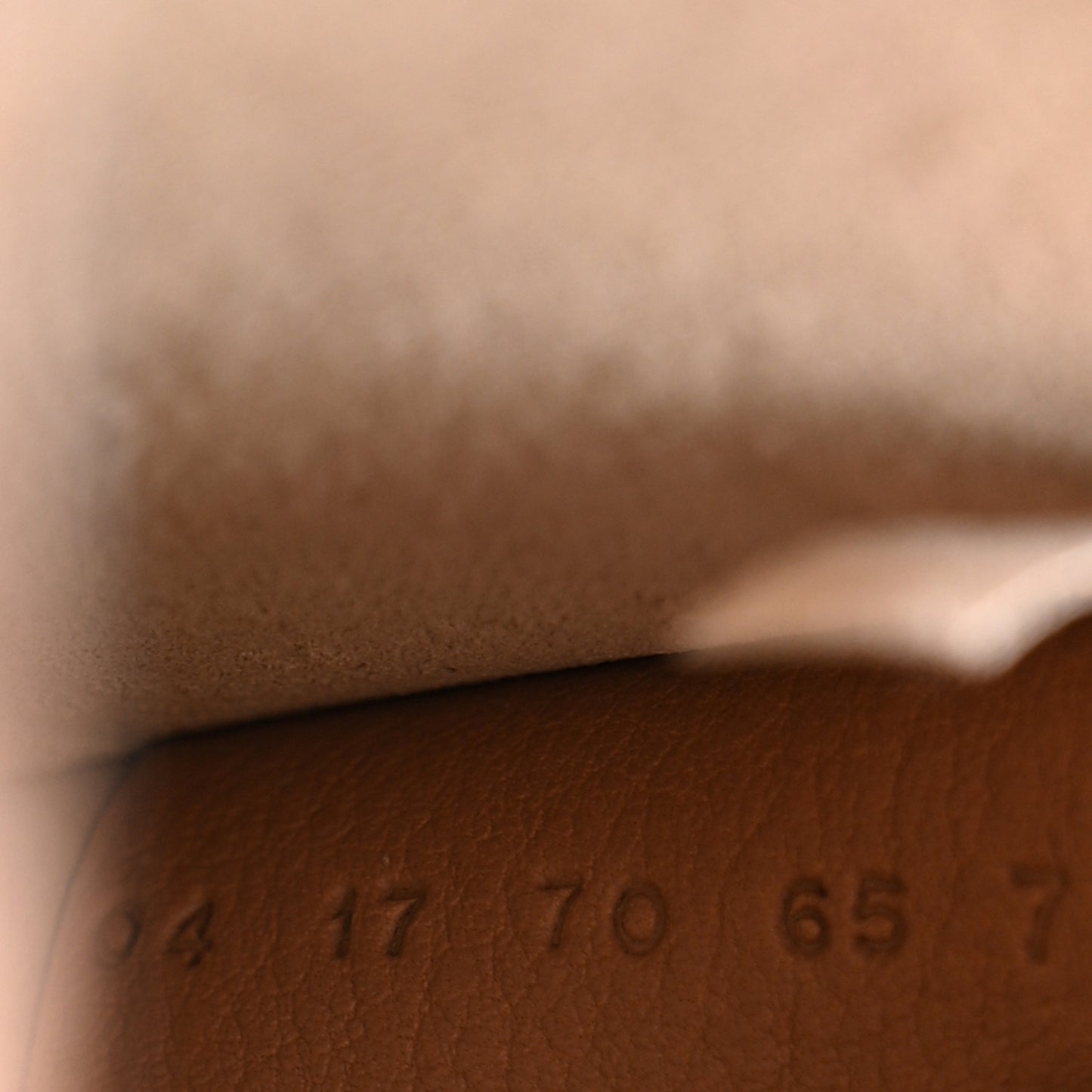 Calfskin Suede Small Nile Bracelet Bag Biscotti Beige