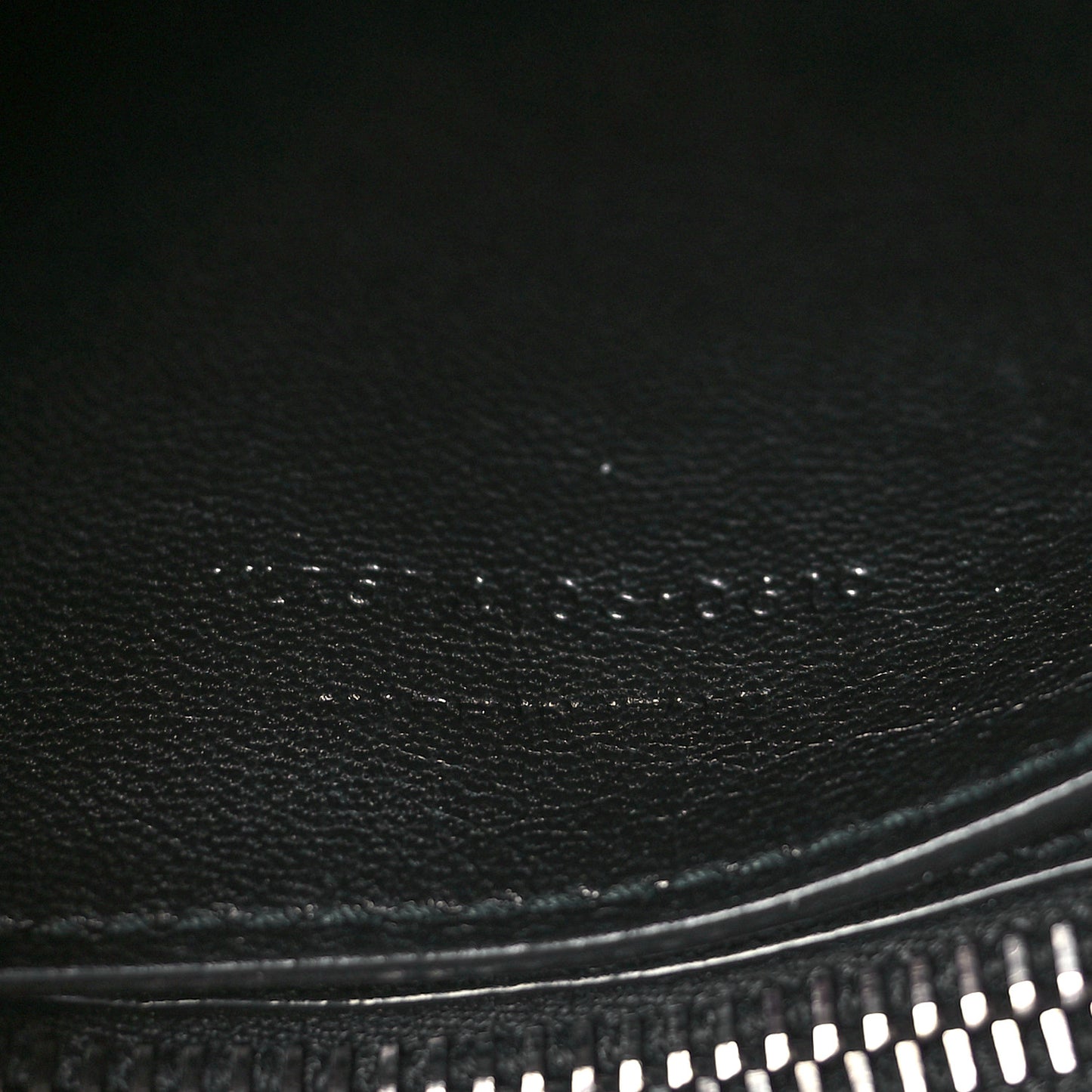 Calfskin Crocodile Embossed Medium West Hollywood Monogram Fold-Over Black