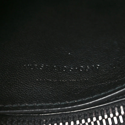 Saint Laurent Calfskin Crocodile Embossed Medium West Hollywood Monogram Fold-Over Black 7 of 10