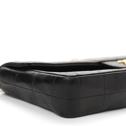 Chanel Lambskin East West Chocolate Bar Flap Black 10 of 14