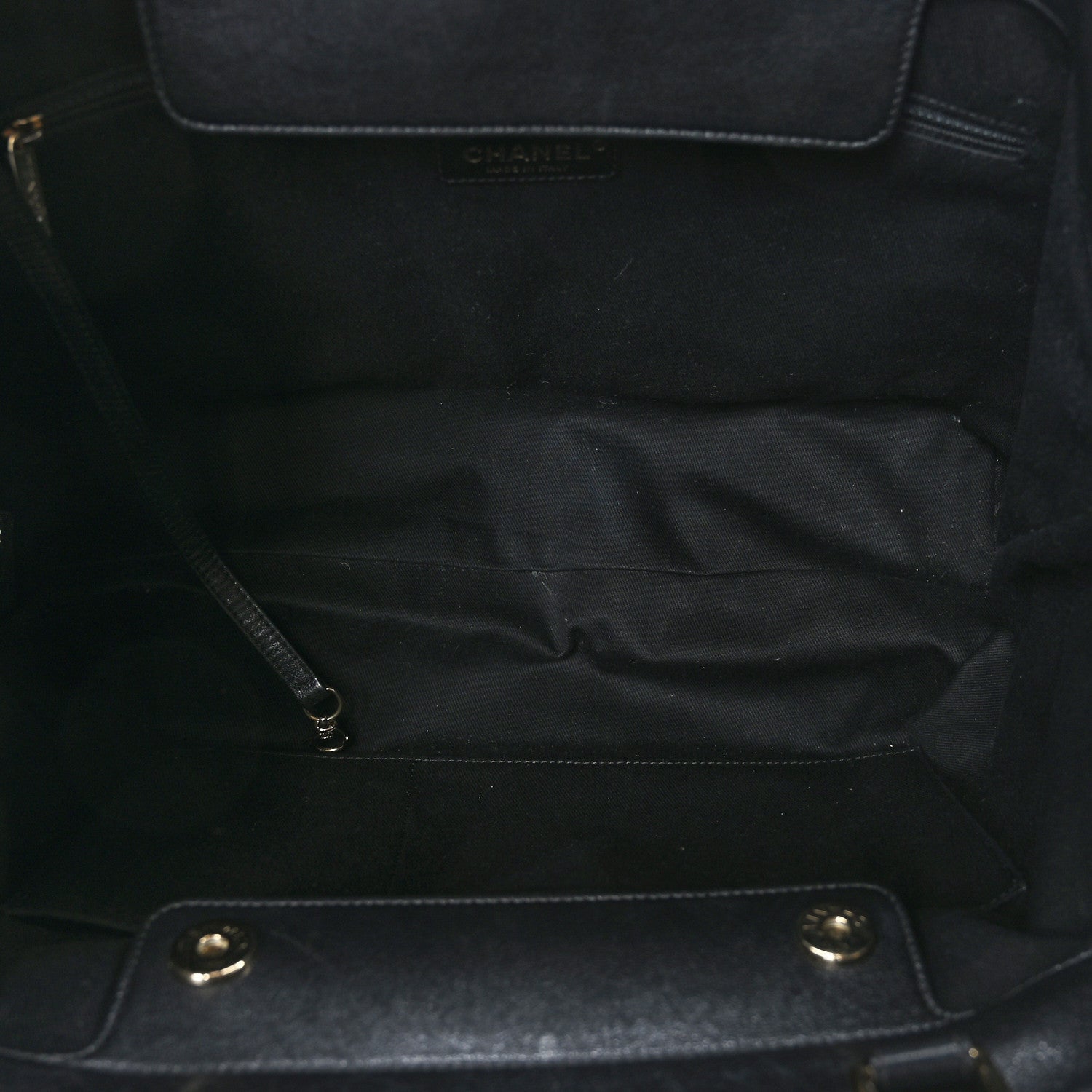 Chanel Sheepskin Caviar Quilted Large Shopping Tote Black 5 of 9