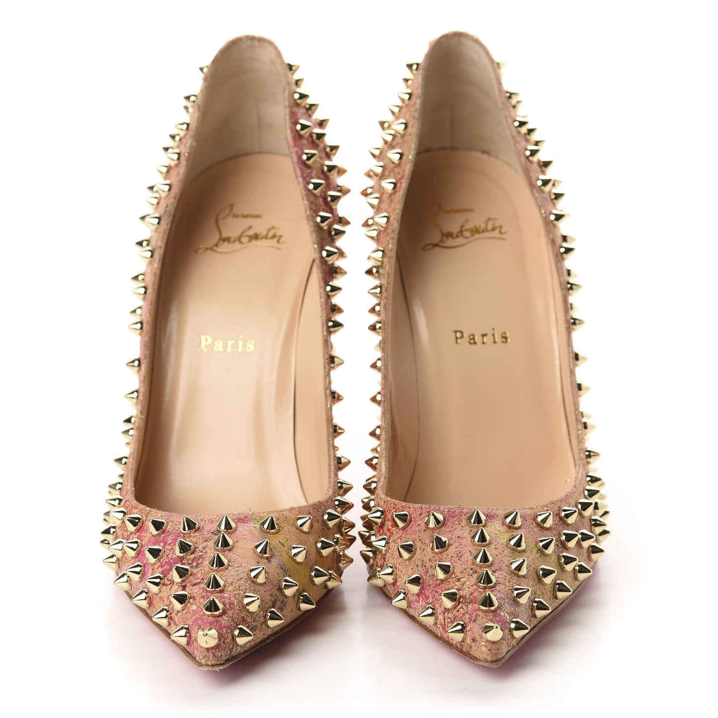 Cork Patent Bloom Print Follies Spikes 100 Pumps 39.5 Version Multicolor