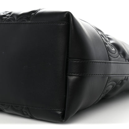 Gucci Calfskin GG Matelasse Medium Ophidia Shopping Tote Black 9 of 10