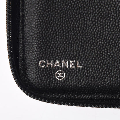 Chanel Caviar Quilted Boy Zip Around Organizer Wallet So Black 6 of 9