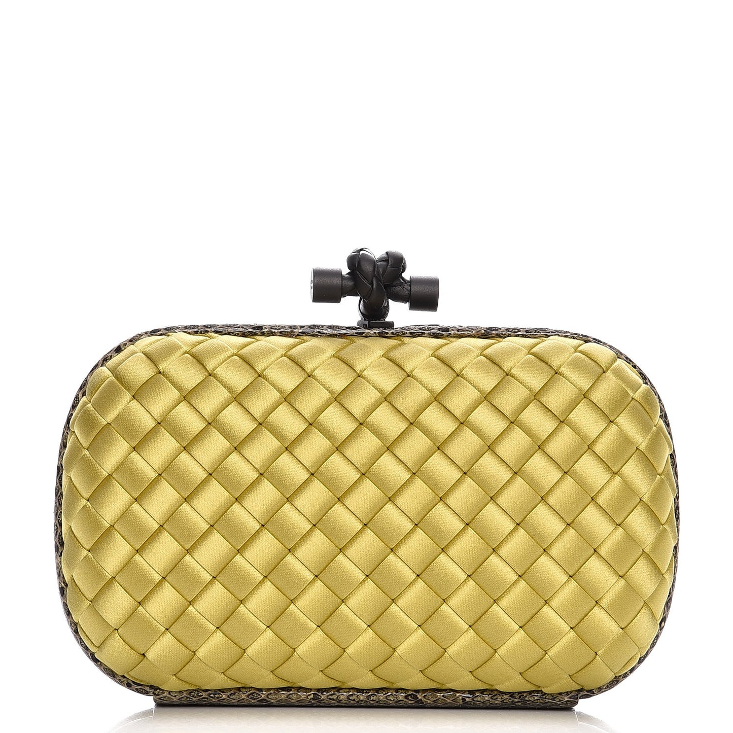 Satin Intreccio Impero Ayers Knot Clutch Duchesse