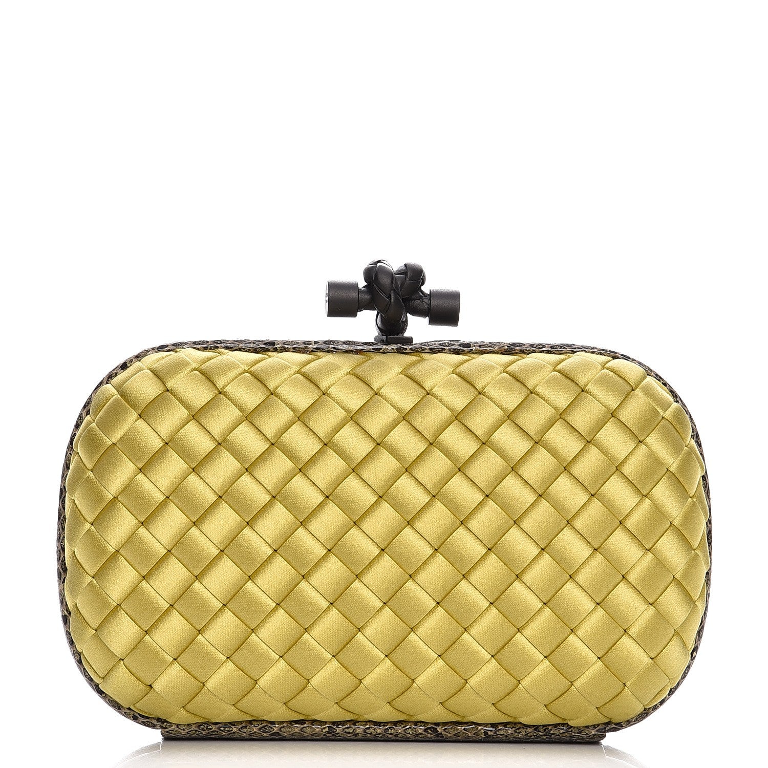 Bottega Veneta Satin Intreccio Impero Ayers Knot Clutch Duchesse 1 of 7