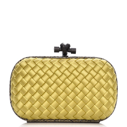Bottega Veneta Satin Intreccio Impero Ayers Knot Clutch Duchesse 1 of 7