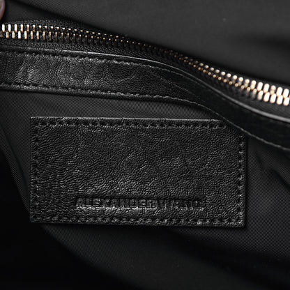 Alexander Wang Pebbled Lambskin Rockie Black Antique Brass Hardware 6 of 9