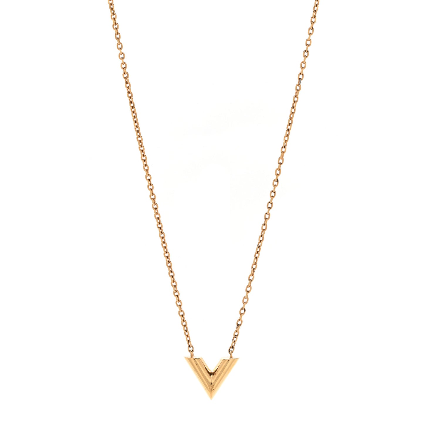 Essential V Necklace Gold