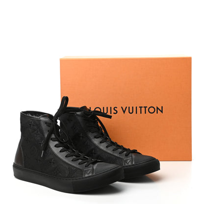 Louis Vuitton Canvas Monogram Mens Tattoo Sneaker Boots 9.5 Black 10 of 10