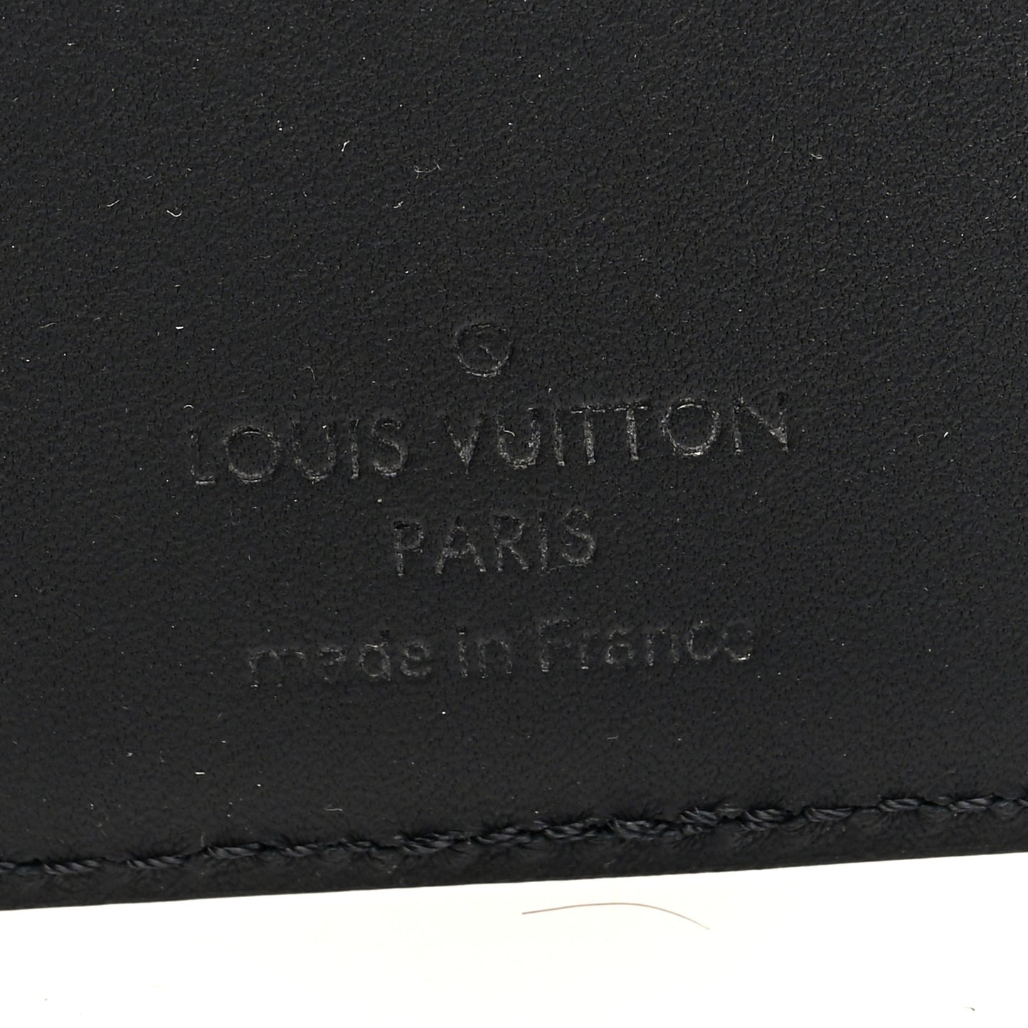 Millesime Calfskin Monogram Pocket Organizer Black