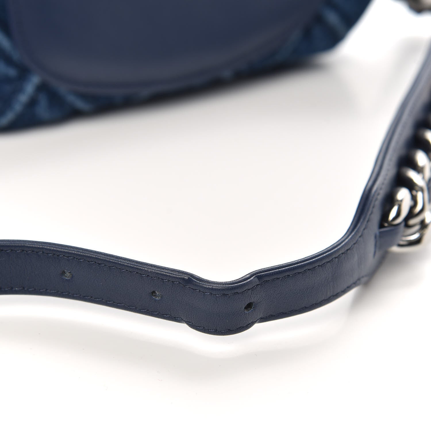 Chanel Denim Quilted 19 Belt Bag Blue 9 of 11