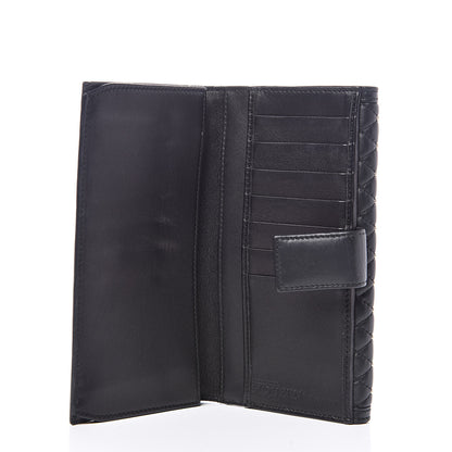 Alexander McQueen Calfskin Quilted Studded Skull Continental Wallet Black 6 of 11
