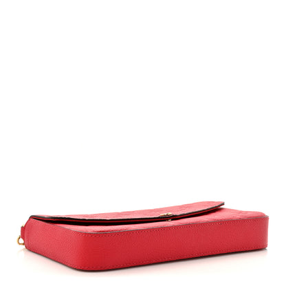 Louis Vuitton Empreinte Pochette Felicie Chain Wallet Scarlet 5 of 12