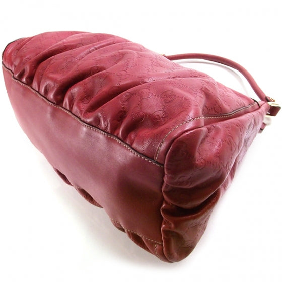Gucci Guccissima Horsebit Hobo Red 5 of 13