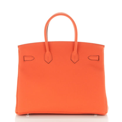 Hermes Togo Birkin 35 Orange Poppy 3 of 24