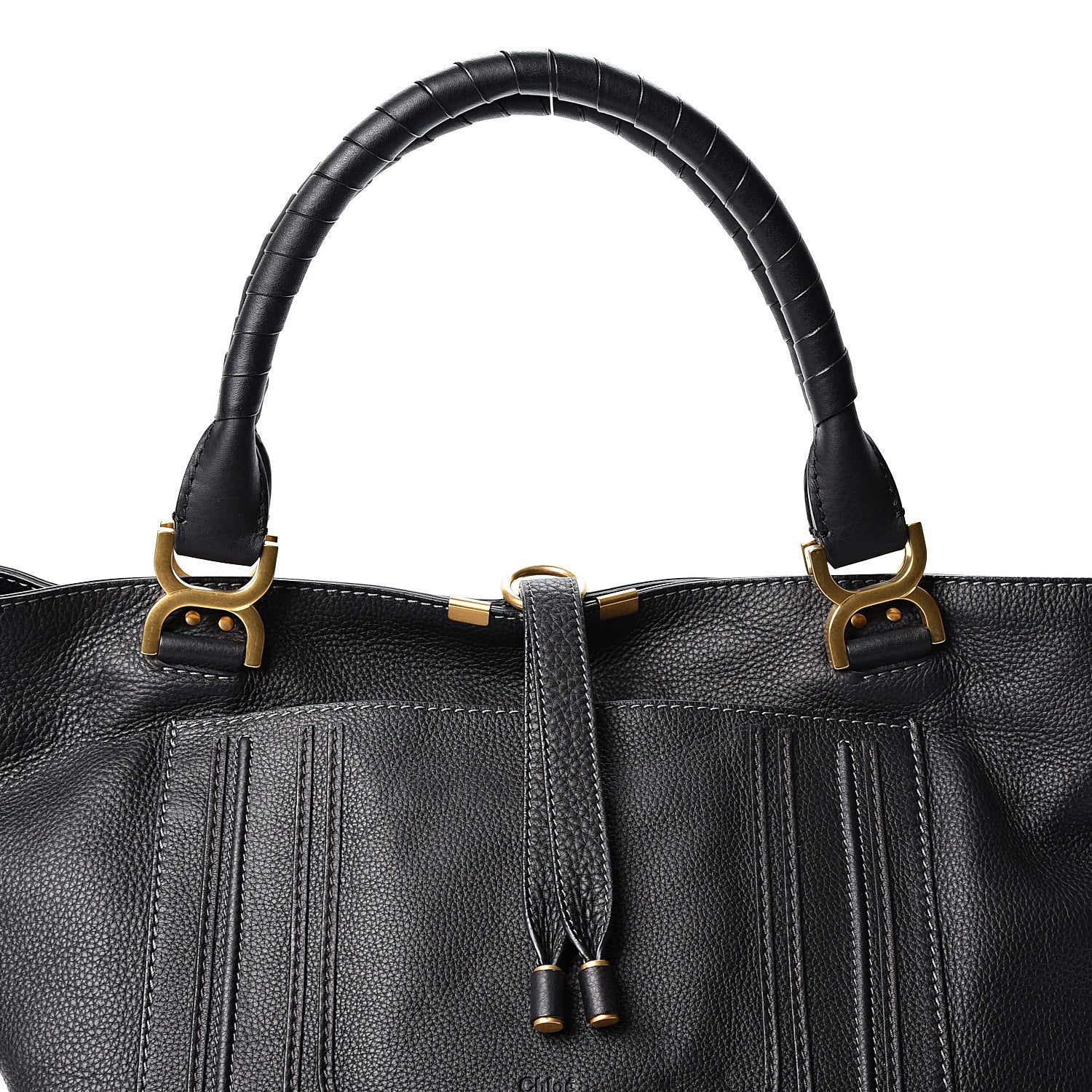 Chloe Calfskin Large New Marcie Tote Black 7 of 9