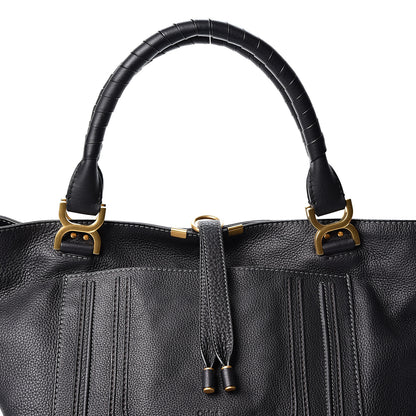 Chloe Calfskin Large New Marcie Tote Black 7 of 9