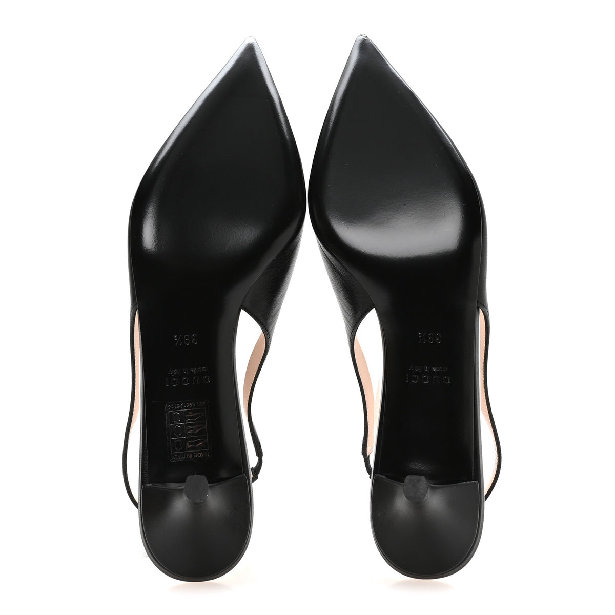 Malaga Kid Horsebit 45mm Slingback Pumps 39.5 Black