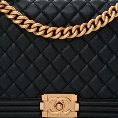 Chanel Calfskin Quilted New Medium Boy Flap Black 8 of 12