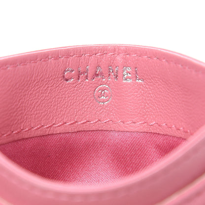 Chanel Lambskin Camellia Embossed Card Holder Pink 6 of 11