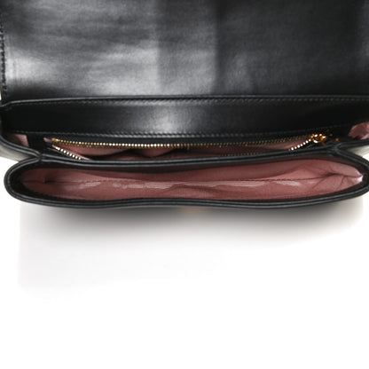 Gucci Vitello Palmellato Lux Small Arli Flap Shoulder Bag Black 5 of 13