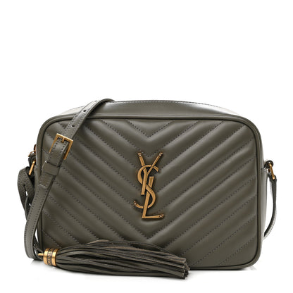 Saint Laurent Calfskin Matelasse Monogram Lou Camera Bag Military Olive 1 of 10