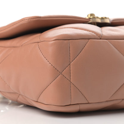 Chanel Lambskin Quilted Medium Chanel 19 Flap Brown 8 of 9
