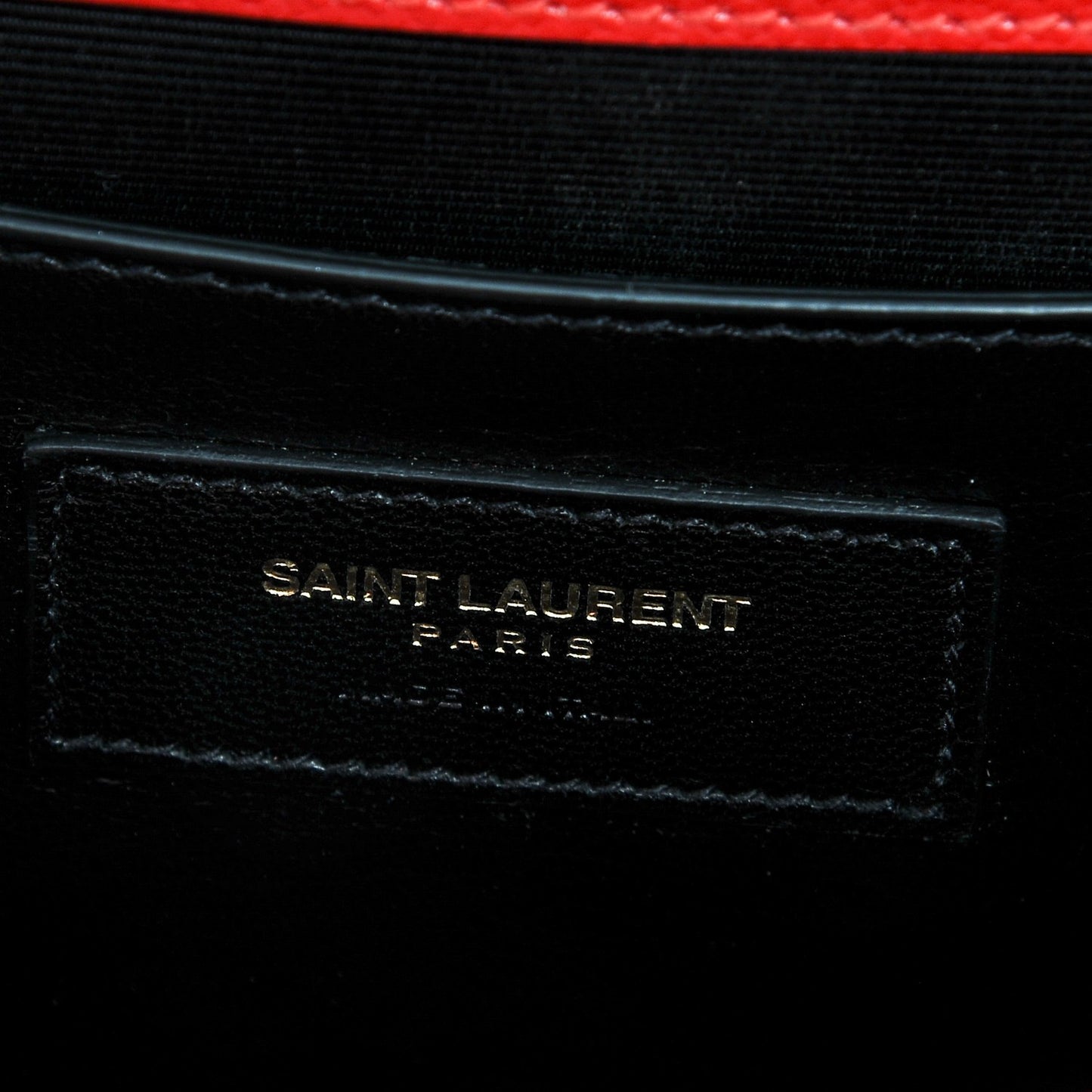 Grain De Poudre Classic Monogram Clutch Red