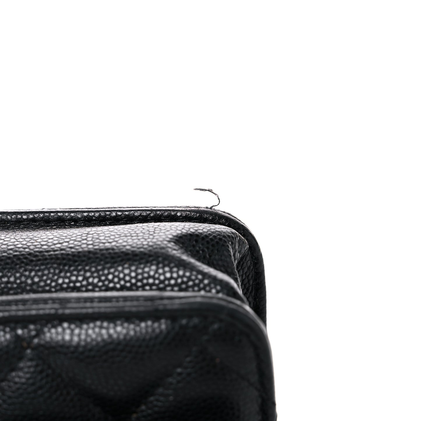 Caviar Quilted My Everything Wallet On Chain WOC Black