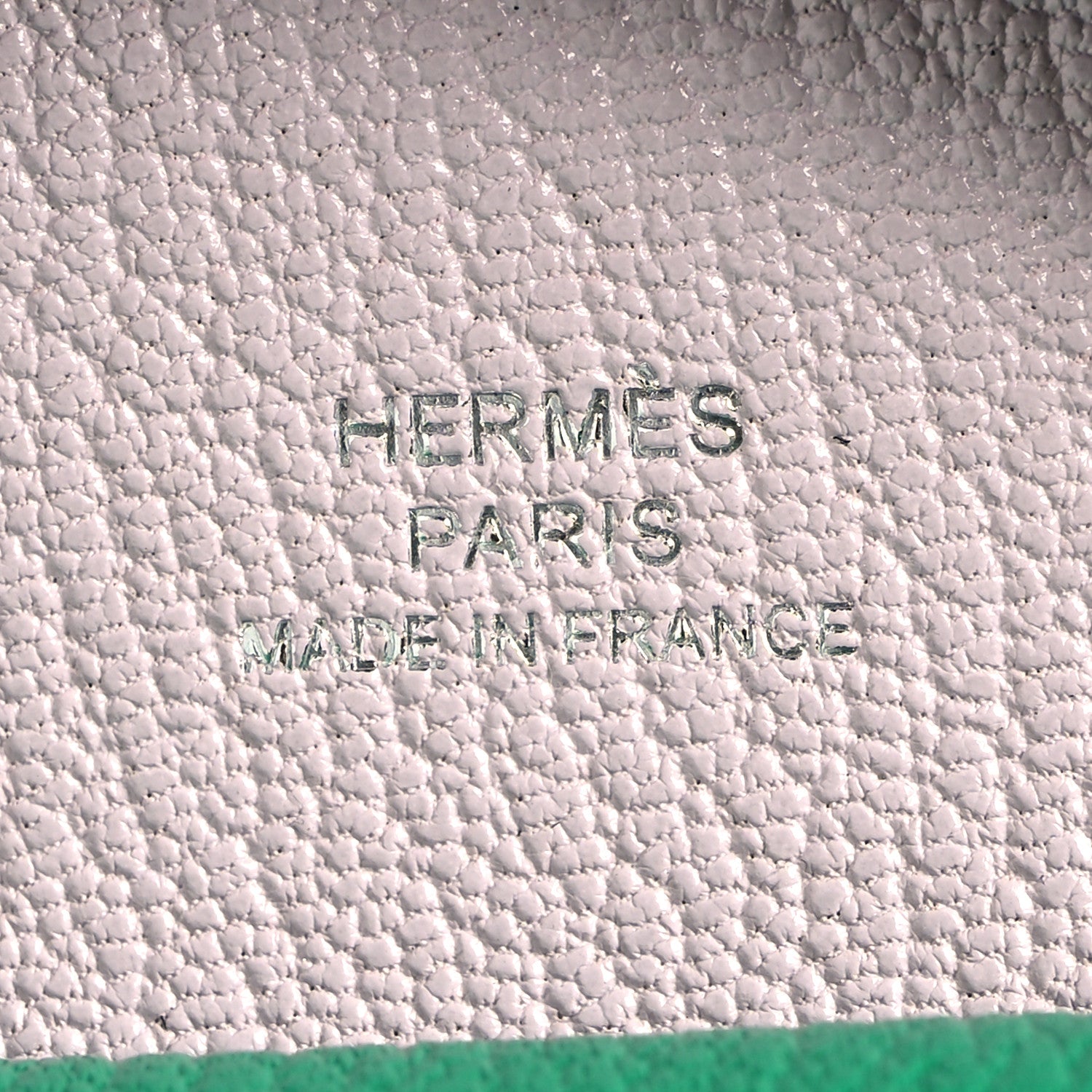 Hermes Chevre Mysore Verso Calvi Duo Card Case Menthe Rose Sakura 8 of 12